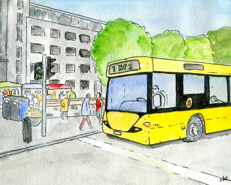 Bus in Reykjavik